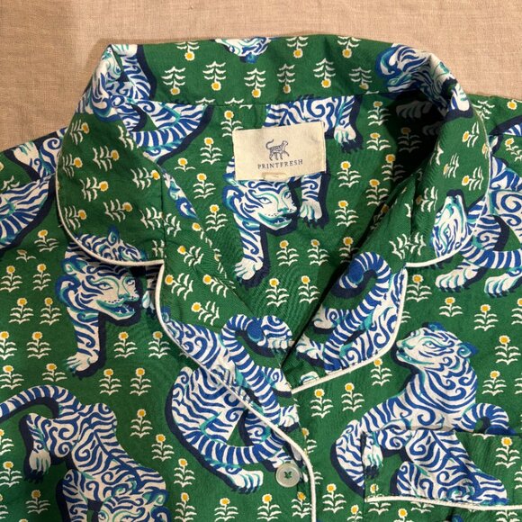 Printfresh Tiger Queen Long Cotton PJ  Set Size M - Picture 4 of 4